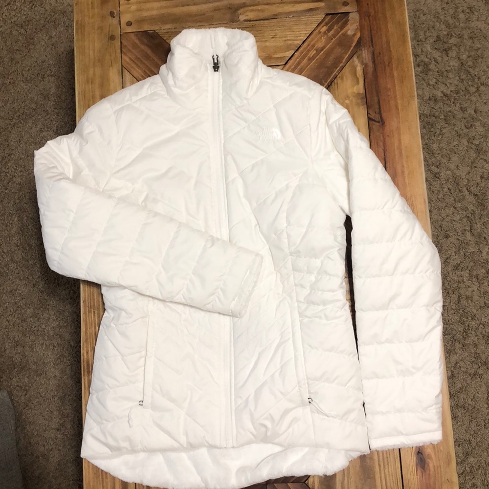 Reversible White Northface jacket